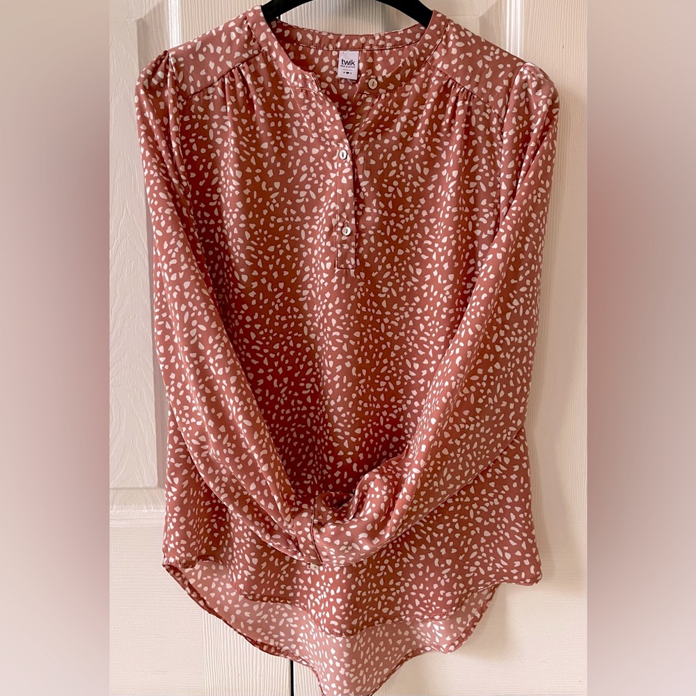 Twik Rust and White Patterned Blouse